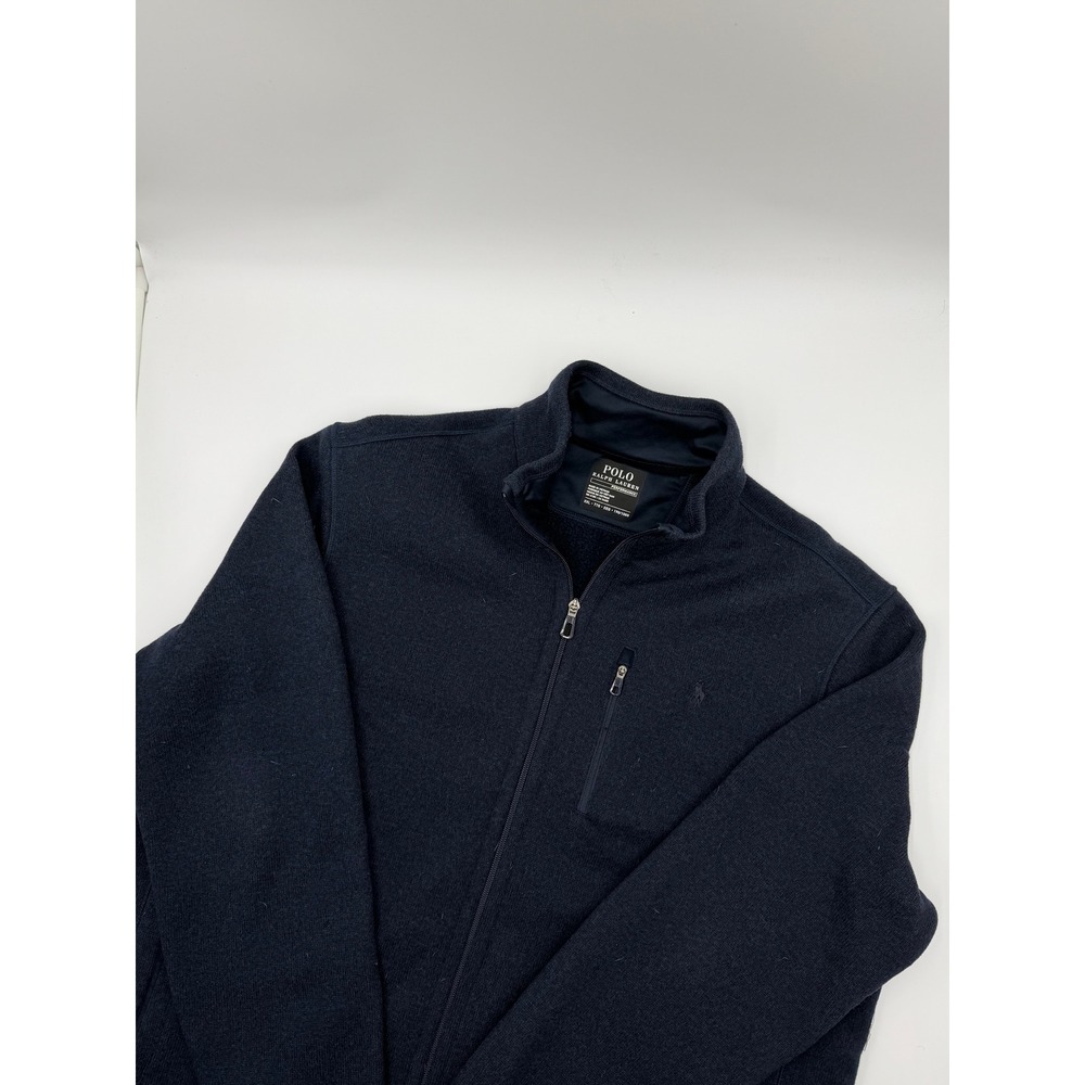 Polo Ralph Lauren Performance Navy Fleece Zip Up Jacket